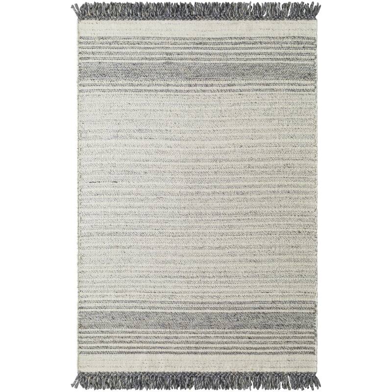 Coby Casual Solid Color Wool Area Rug