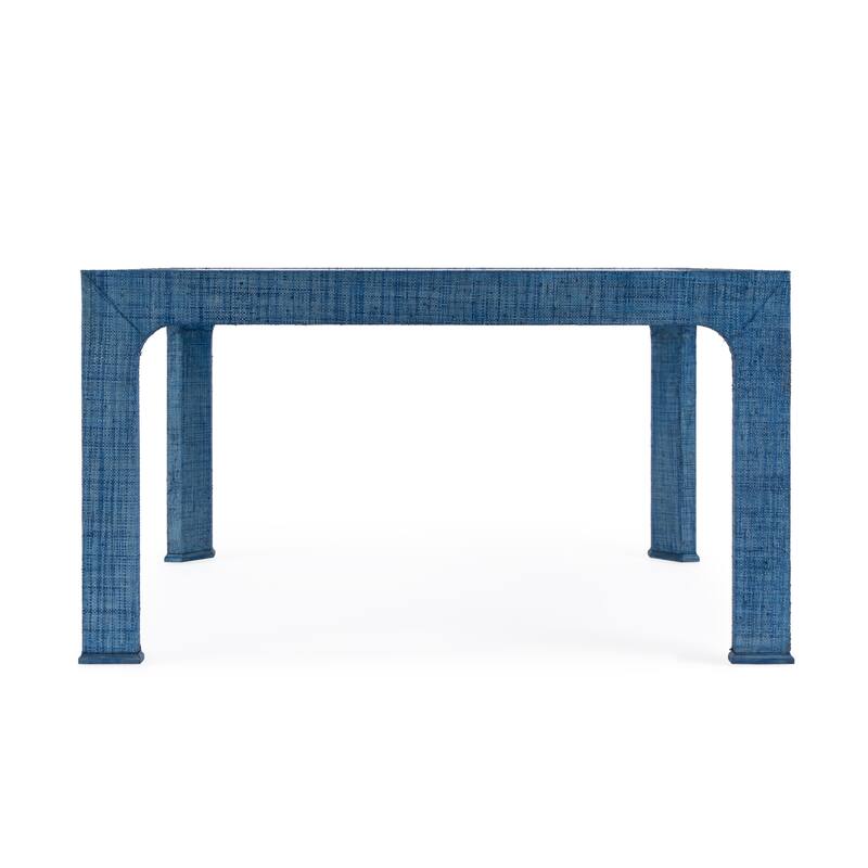 Chatham Glass and Raffia Square 36" Coffee Table