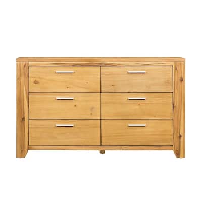 Farmhouse Solid Wood Dresser With Drawer for Bedroom