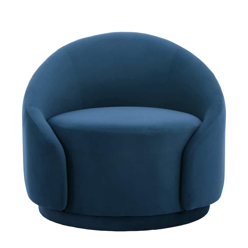 35" Wide 360-Degree Swivel Accent Barrel Chair