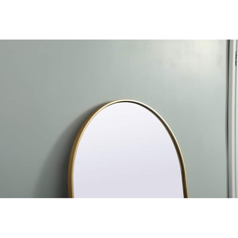 Indigo Home Metal Frame Arch Full Length Mirror 28x74 Inch