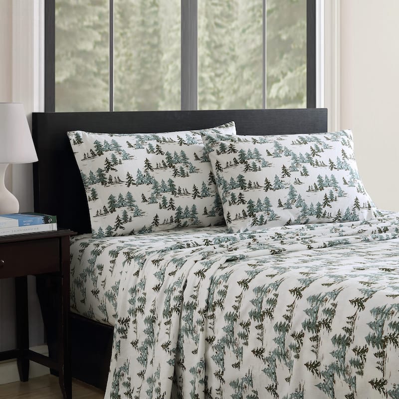 Eddie Bauer Printed Cotton Flannel Sheet Set