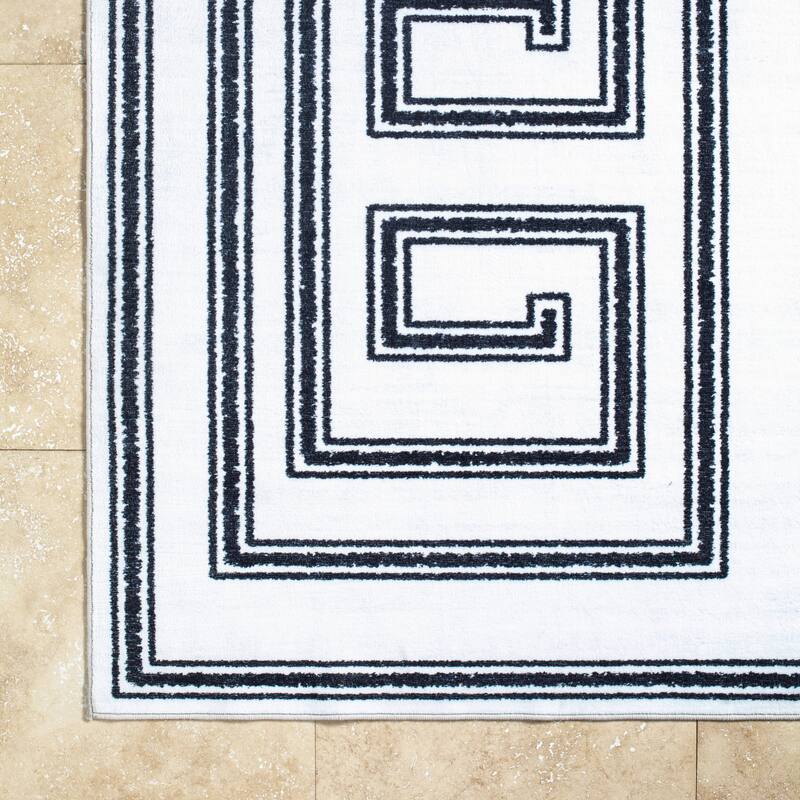 Livabliss Scandinavian Lavable Geometric Washable Area Rug