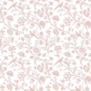 Laura Ashley Shepherd's Purse Dark Blush Wallpaper