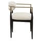 preview thumbnail 6 of 6, Uttermost Moxie White Dining Arm Chair