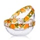 preview thumbnail 1 of 1, STP Goods Lemons Galore Glass Salad Bowl Set of 2