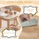 preview thumbnail 20 of 18, Gymax 5-Piece Kids Table and Chairs Set Solid Rubber Wood Toddler
