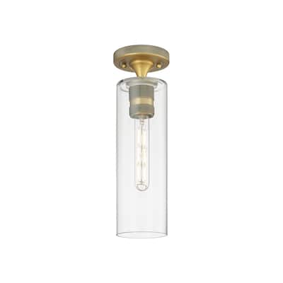 Innovations Lighting 434-1F-15-4 Crown Point Flush Crown Point 4" Wide