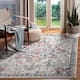 SAFAVIEH Madison Diederike Boho Medallion Distressed Rug - 5'3" x 7'6" - Cream/Blue