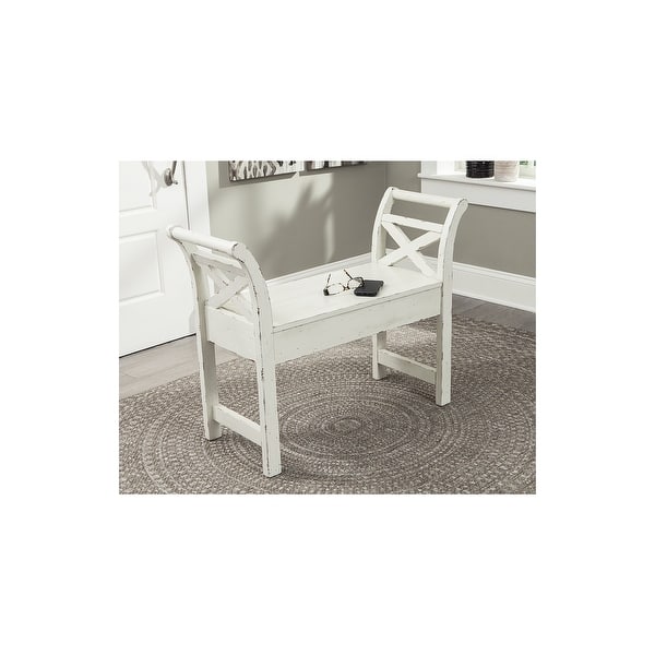 slide 2 of 11, Heron Ridge Casual Vintage Storage Accent Bench