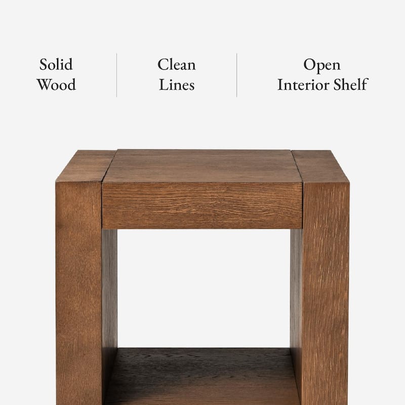 Maven Lane Artemis Contemporary Wooden Side Table