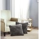 preview thumbnail 27 of 146, Serenta SuperMink Solid Color Throw Pillow Shell Cushion Cover Set 26" x 26" - Charcoal - Set of 2