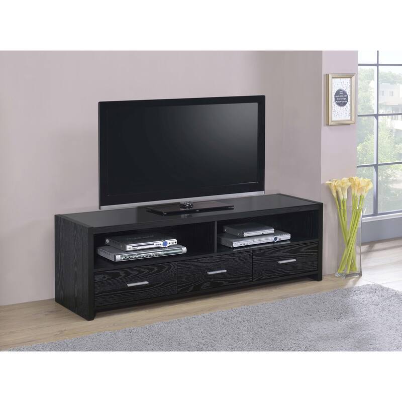 Alton Black Oak 62-inch 3-drawer TV Console