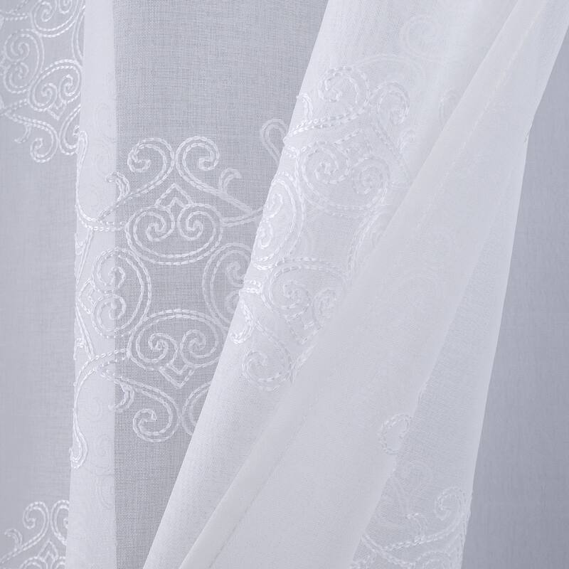 Sheryl Embroidered Window Curtain