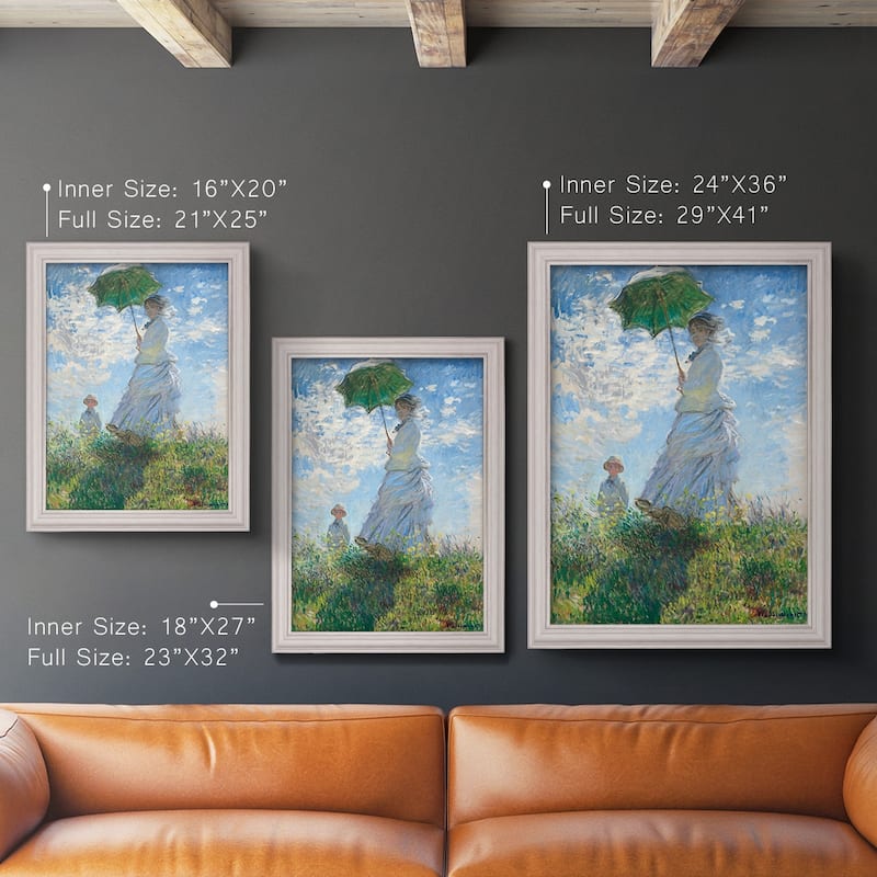 Woman with a Parasol  Premium Framed Canvas- Ready to Hang