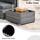 preview thumbnail 49 of 49, HOOOWOOO 11-piece Rattan Wicker Outdoor Furniture Set Swivel Chairs with Fire Pit