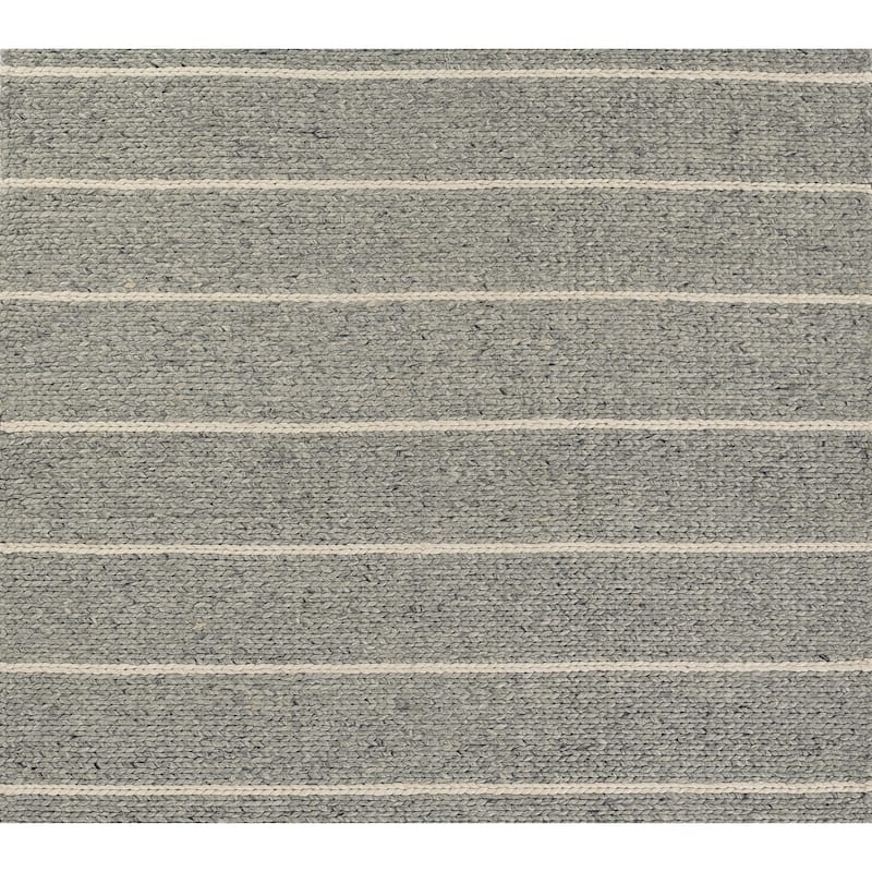 Momeni Twine Wool and Viscose Hand Woven Striped Are Rug