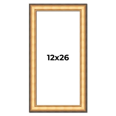 12x26 Frame Gold Plein Aire Solid Wood Picture Frame Width 2 Inches |