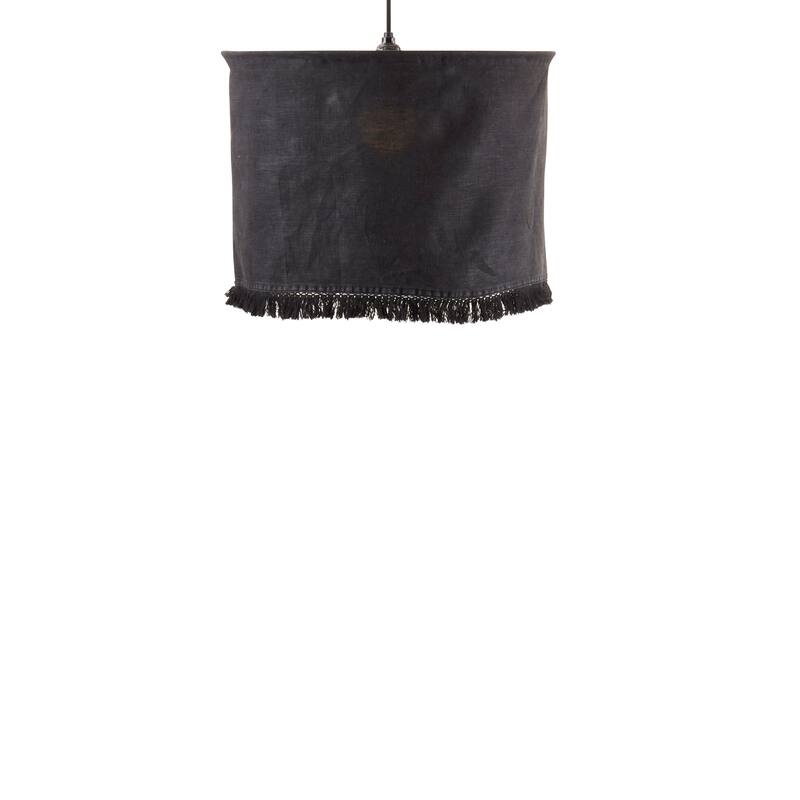 Lamp Shade With Stonewashed Fringe Design