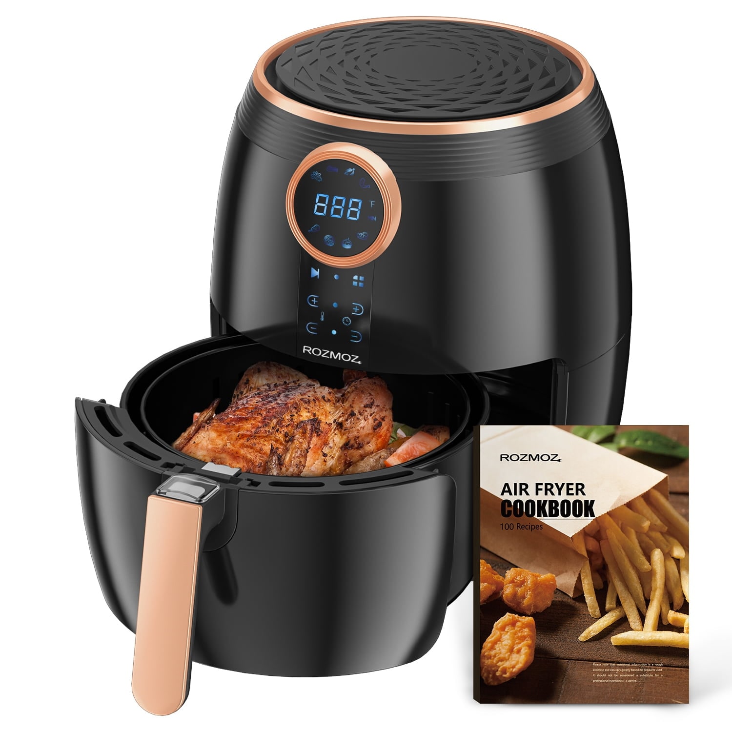 Air Fryer, Electric Air Fryer with One-Touch Presets