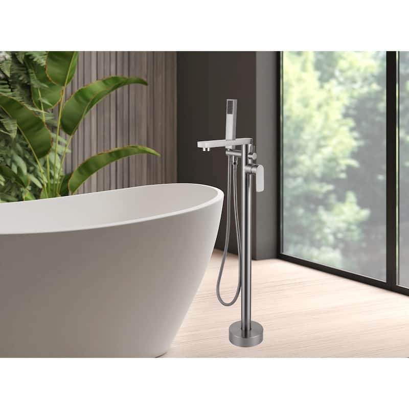 Venus Square Head Tub Filler Faucet with Handshower