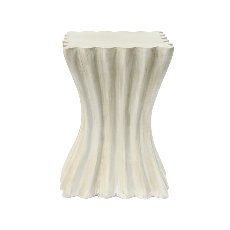 Christopher Knight Home - Aurora Sandstone Wave Side Table for Indoor and Outdoor Sophistication