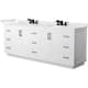 Option White / White Quartz Top / Matte Black Hardware