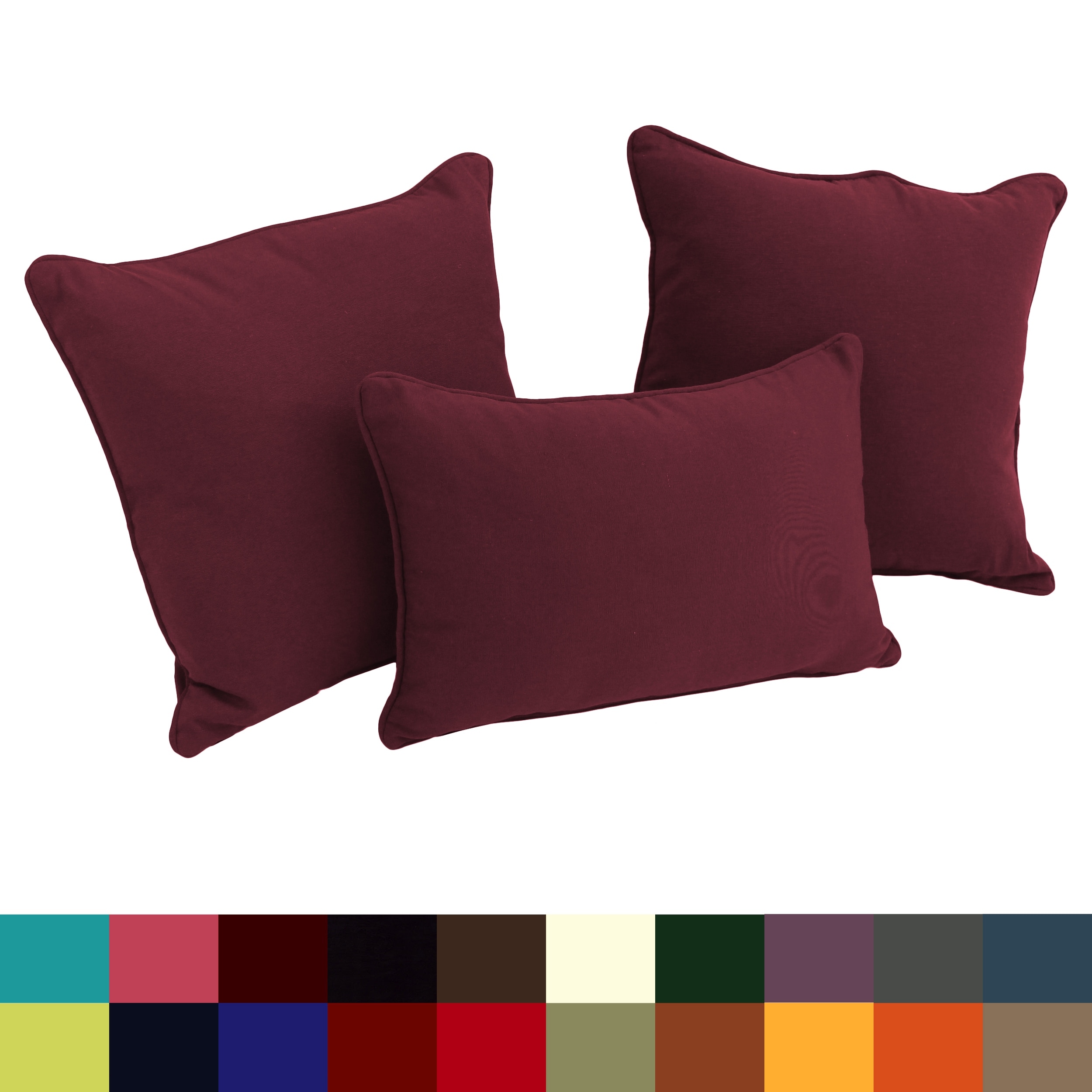 Copper Grove Twill 3-Piece Throw Pillow Set