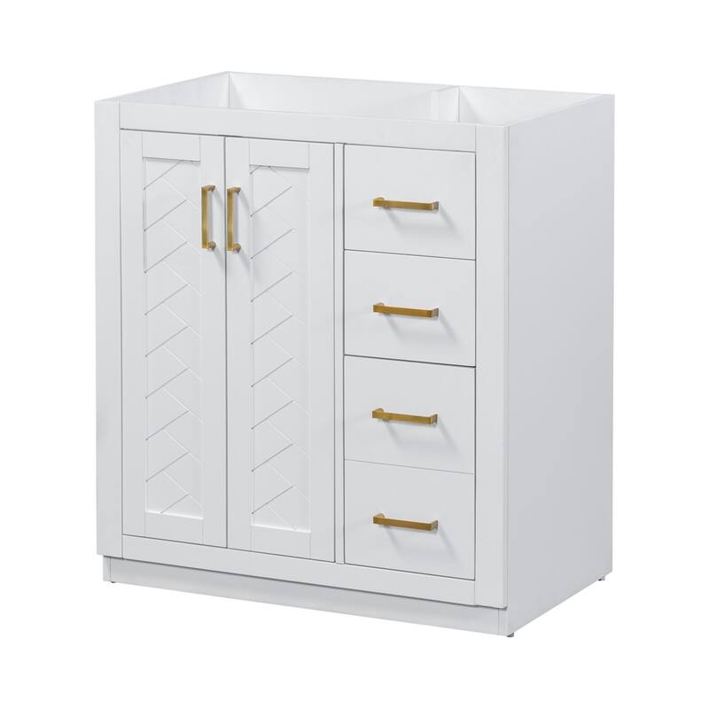 30'' Bathroom Vanity without Sink,Frame Bathroom Storage Cabinet Only