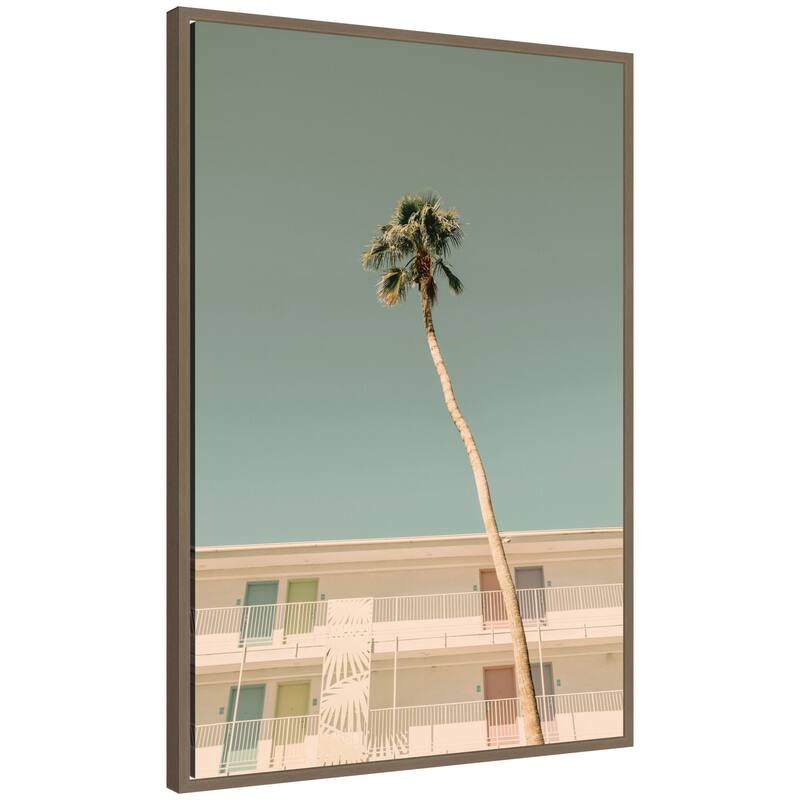 Kate and Laurel PS I Love You by Alicia Bock Framed Canvas Wall Art Print - 23 x 33