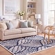 preview thumbnail 57 of 102, SAFAVIEH Handmade Capri Ilianka Wool Rug 5' x 8' - Navy/Ivory - Rectangle