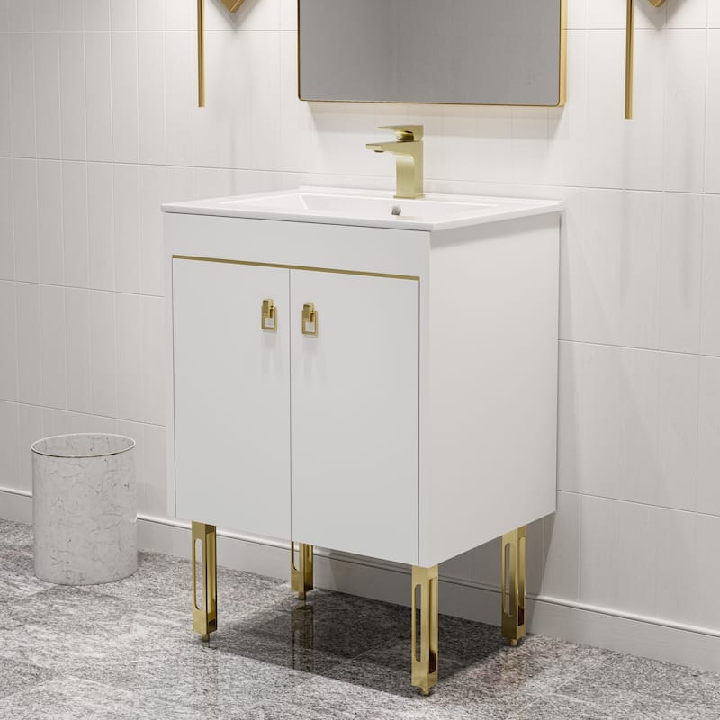 Swiss Madison SM-BV710 Lumiere 24" Free Standing Single Basin Vanity