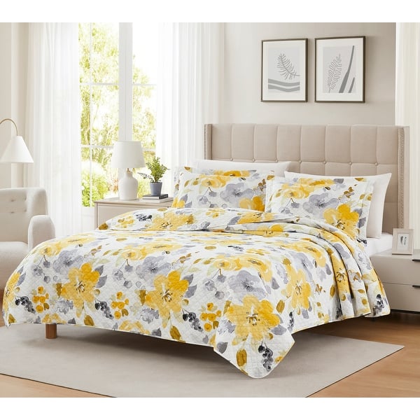Mayfair Buttercup 3pc Pinsonic Quilt Bed Bath & Beyond 39050075