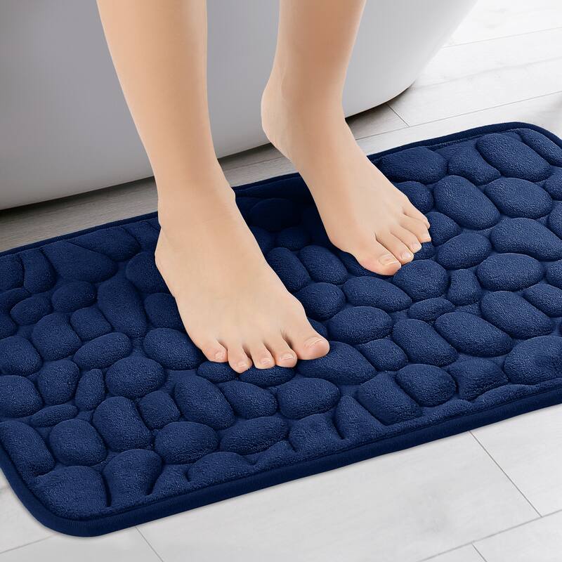 Memory Foam Bathroom Rugs Ultra Soft Non-Slip Bath Mat Water Absorbent Quick Dry Bath Carpet Rug
