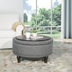 preview thumbnail 12 of 28, Copper Grove Payara Round Storage Ottoman
