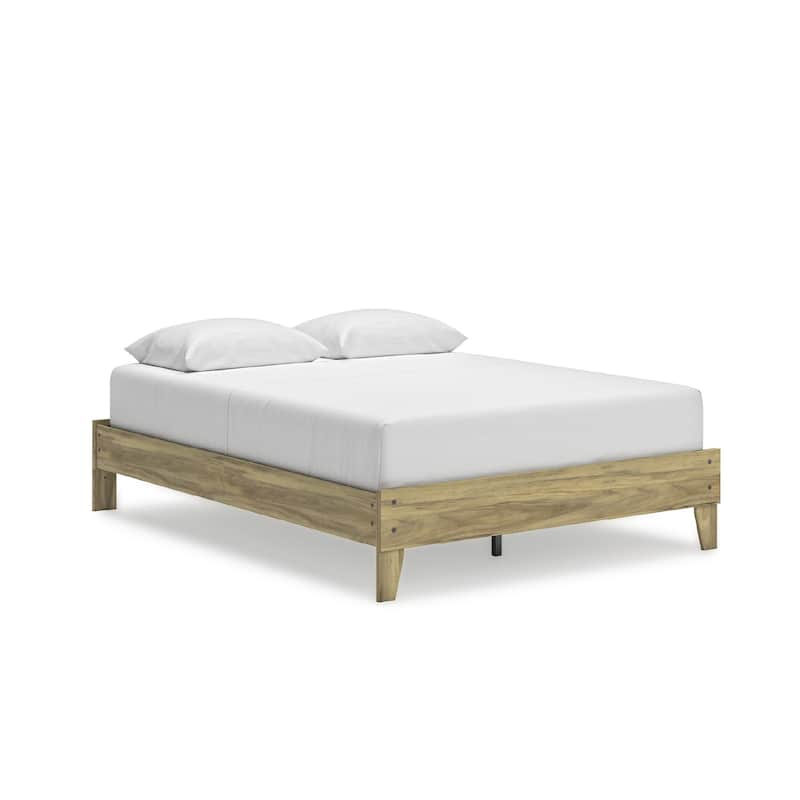 Signature Design by Ashley Bermacy Light Brown Platform Bed
