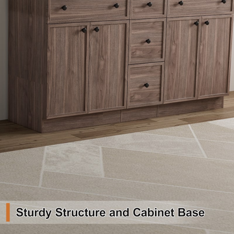 36"/48"/60"/72" Bathroom Vanity Set with Sink & Faucet