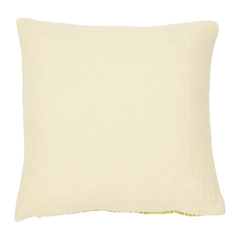Cotton Pillow with Kuba Cloth Pattern