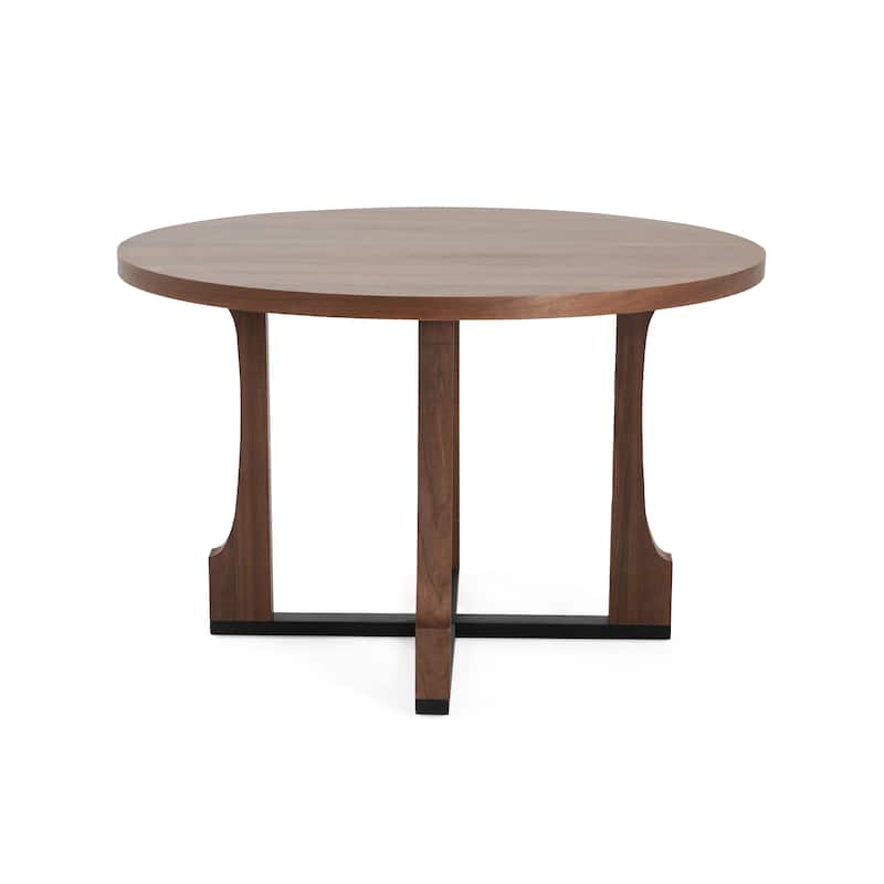 48" Round Dining Table Round Dining Table， Mid-Century Modern Dining Table for Home, Kitchen, Apartment
