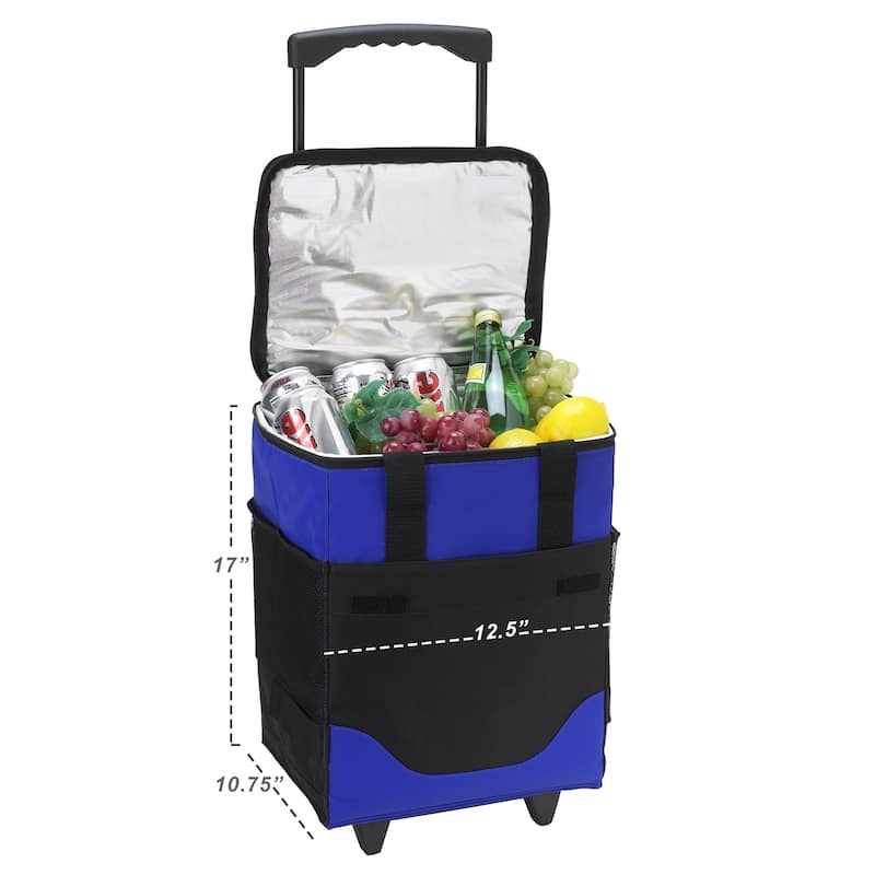 NCAA Washington State Cougars 32 Can Collapsible Rolling Cooler