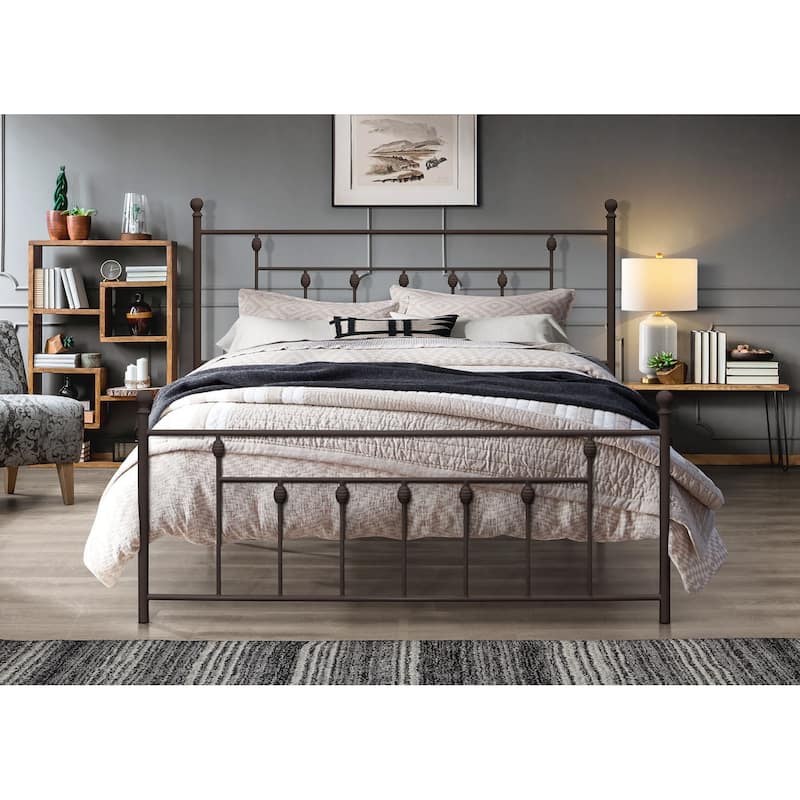 Melia Metal Platform Bed - Brown - Full