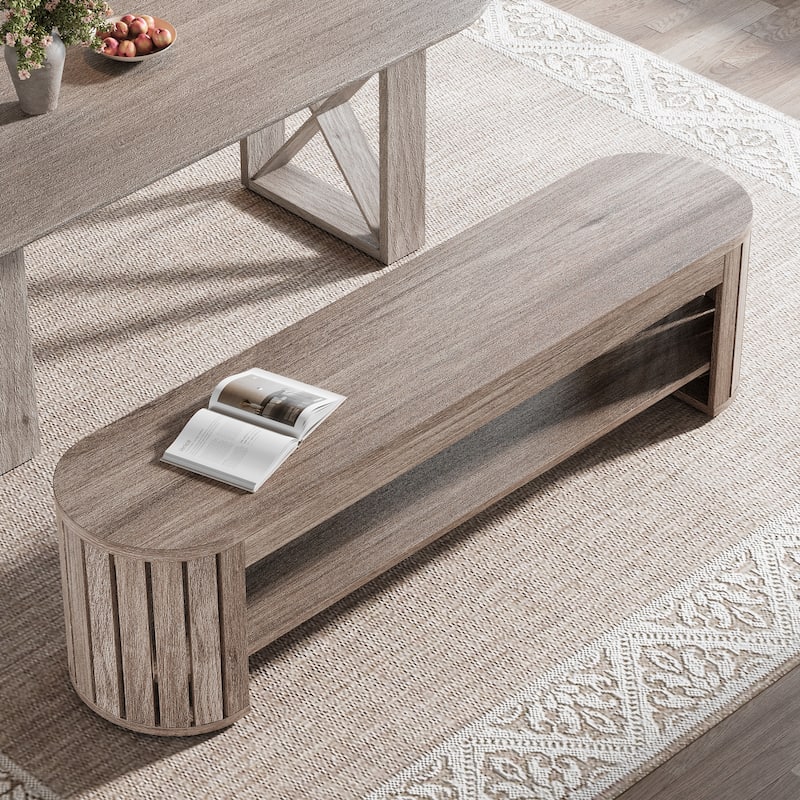Wood Dining Bench, Entryway Kitchen Seat, Dining/Living Room Home Office Accent Bench