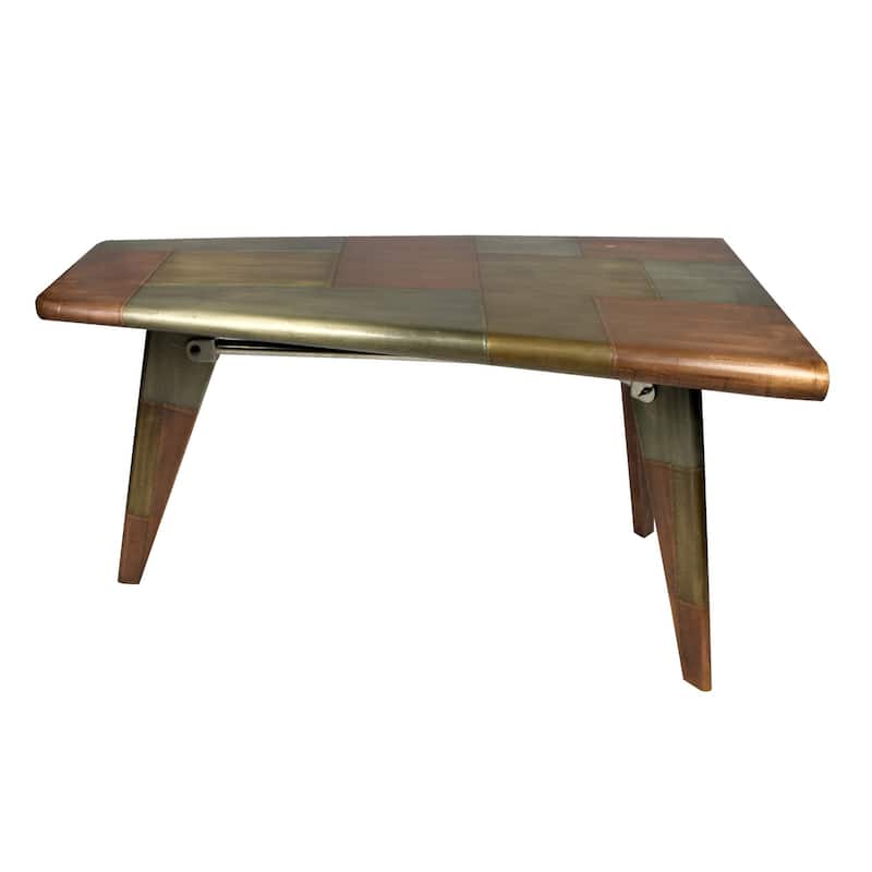 55" Copper Aluminum Writing Desk