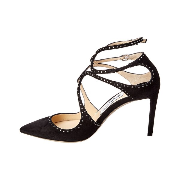 jimmy choo lancer black suede