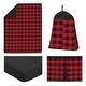 preview thumbnail 2 of 4, Sweet Jojo Designs Woodland Buffalo Plaid Check Boy 4-piece Nursery Crib Bedding Set - Red and Black Rustic Country Lumberjack