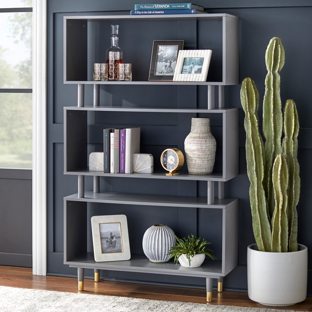 Grey Bookshelves Bed Bath Beyond