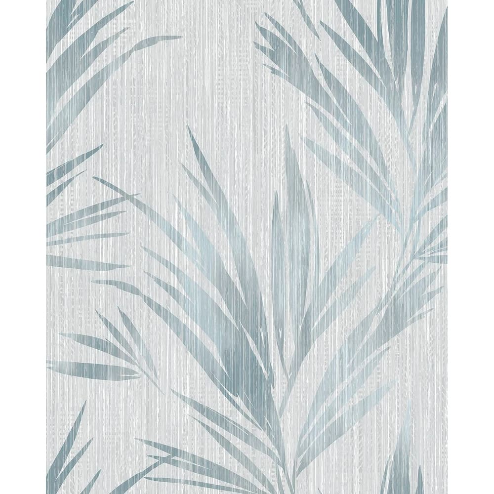 Seabrook Designs Ledonna Leaf Stria Unpasted Wallpaper