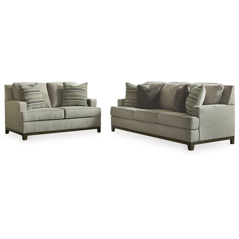 Signature Design by Ashley Kaywood Gray 2-Piece Upholstery Package - 89"W x 40"D x 38"H