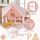 preview thumbnail 7 of 8, Costway Kid's Play Tent Toddler Playhouse Castle Solid Wood Frame with - See Details