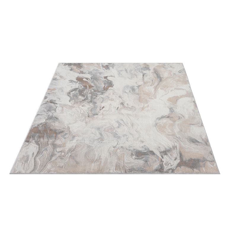 Abani Rugs Regal REG500 Swirl Abstract Low Pile Area Rug